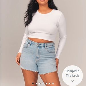 Abercrombie 90s High Rise Cutoff Shorts
